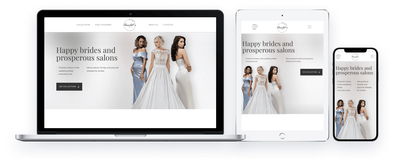 Сайт каталог виробника весільних суконь